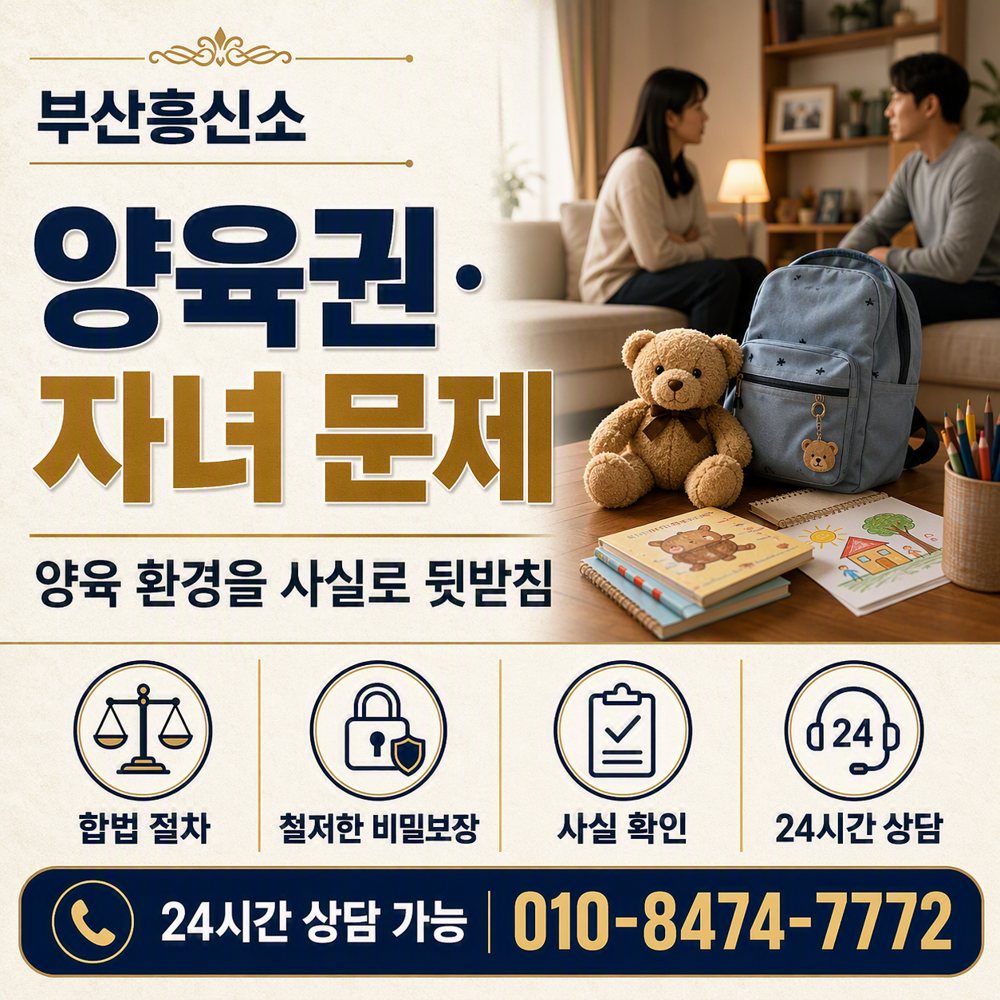 부산흥신소 양육권·자녀 문제
